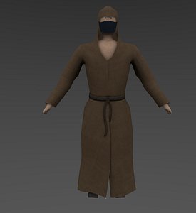 monk 3d obj