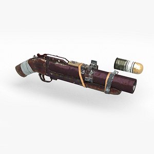 3D Modern weapons miniature grenade launchers model