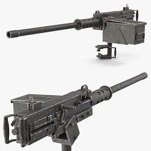 Used Vehicle Heavy Machine Gun Black