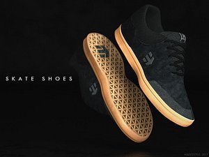 3D model etnies skate shoes -