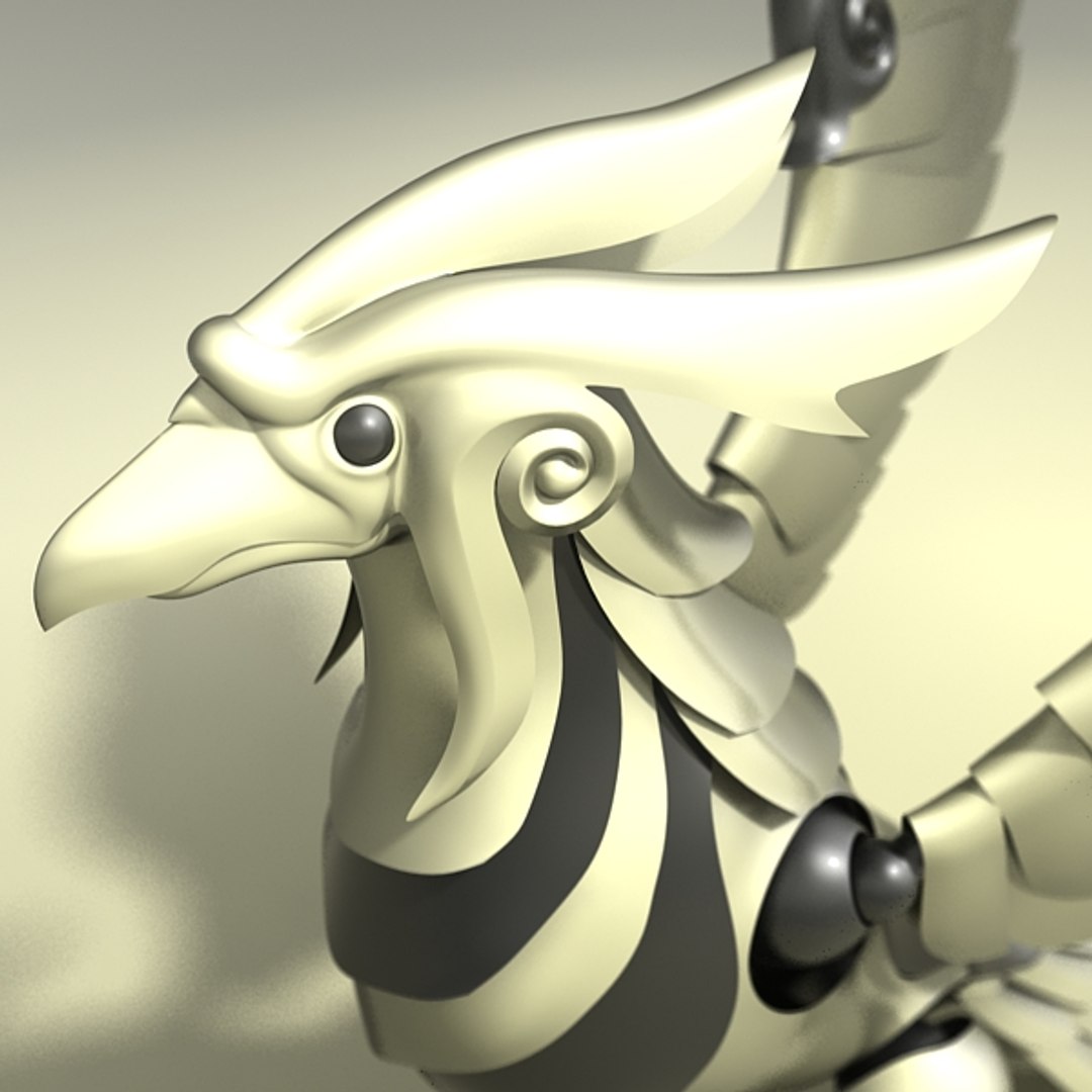 3d Mechanical Phoenix Model