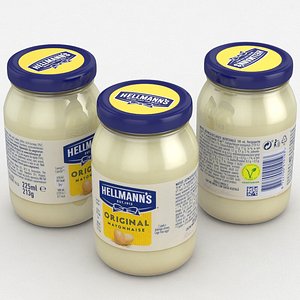 mayonnaise hellmann s 3D model