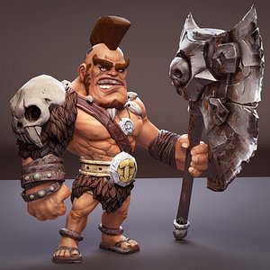 conan rig character 3D model