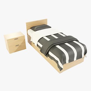 3D Single Bed