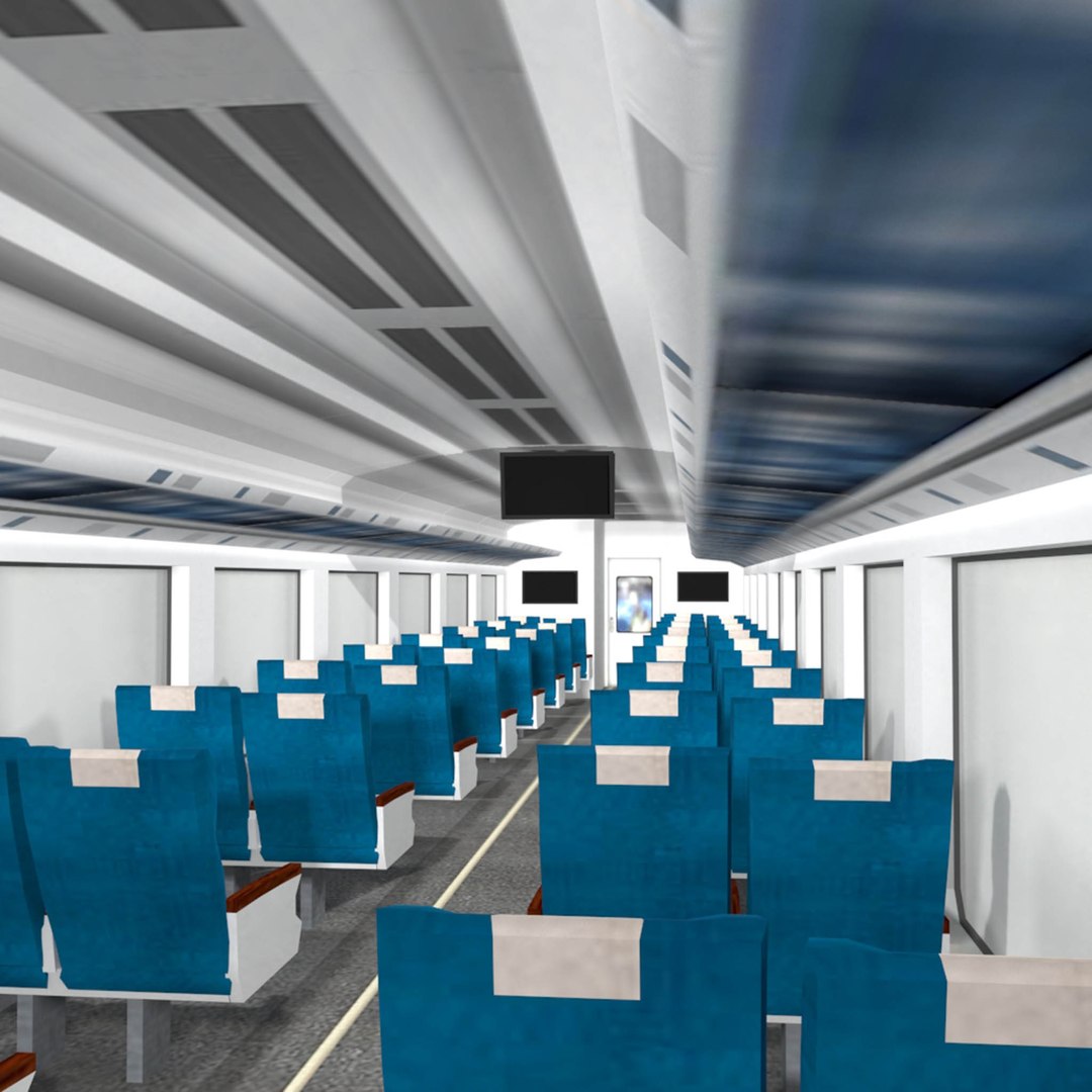 Low Poly Executive Train Wagon Interior 3D Model - TurboSquid 2214371