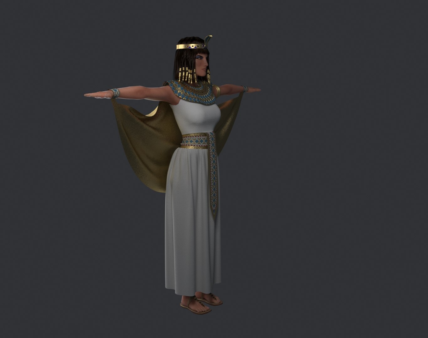 3D Cleopatra Woman Historical - TurboSquid 1527593