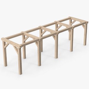 Wooden Mine Supports 3D