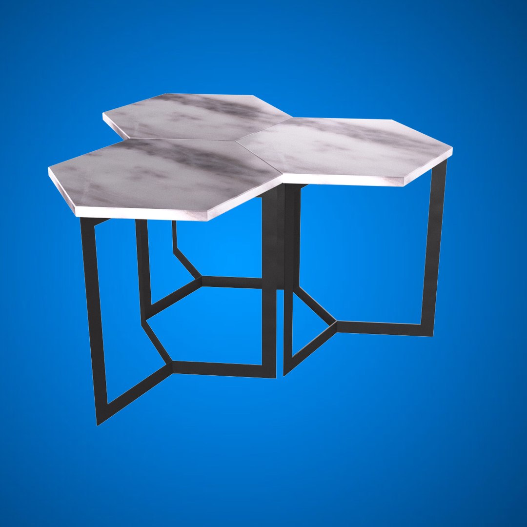 Hex Table 3D | 1145203 | TurboSquid