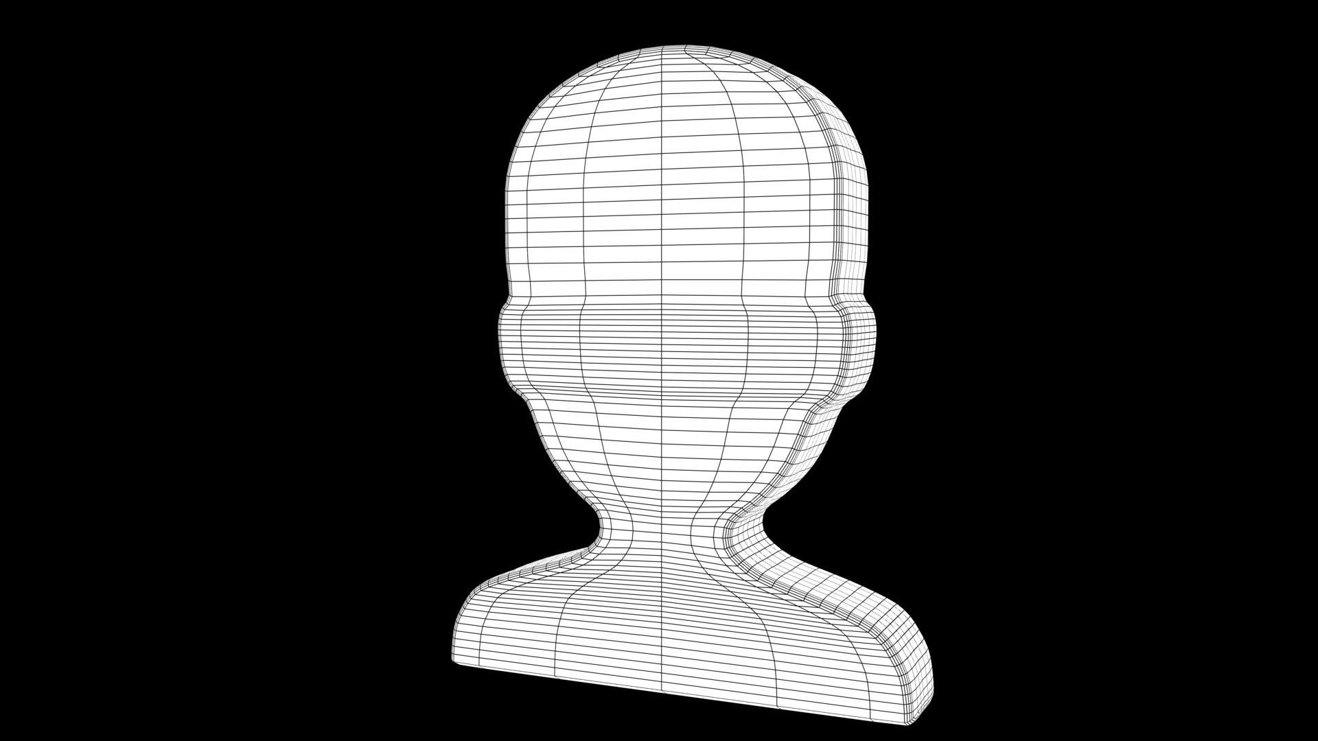 3D Bust In Silhouette Emoji TurboSquid 1959375