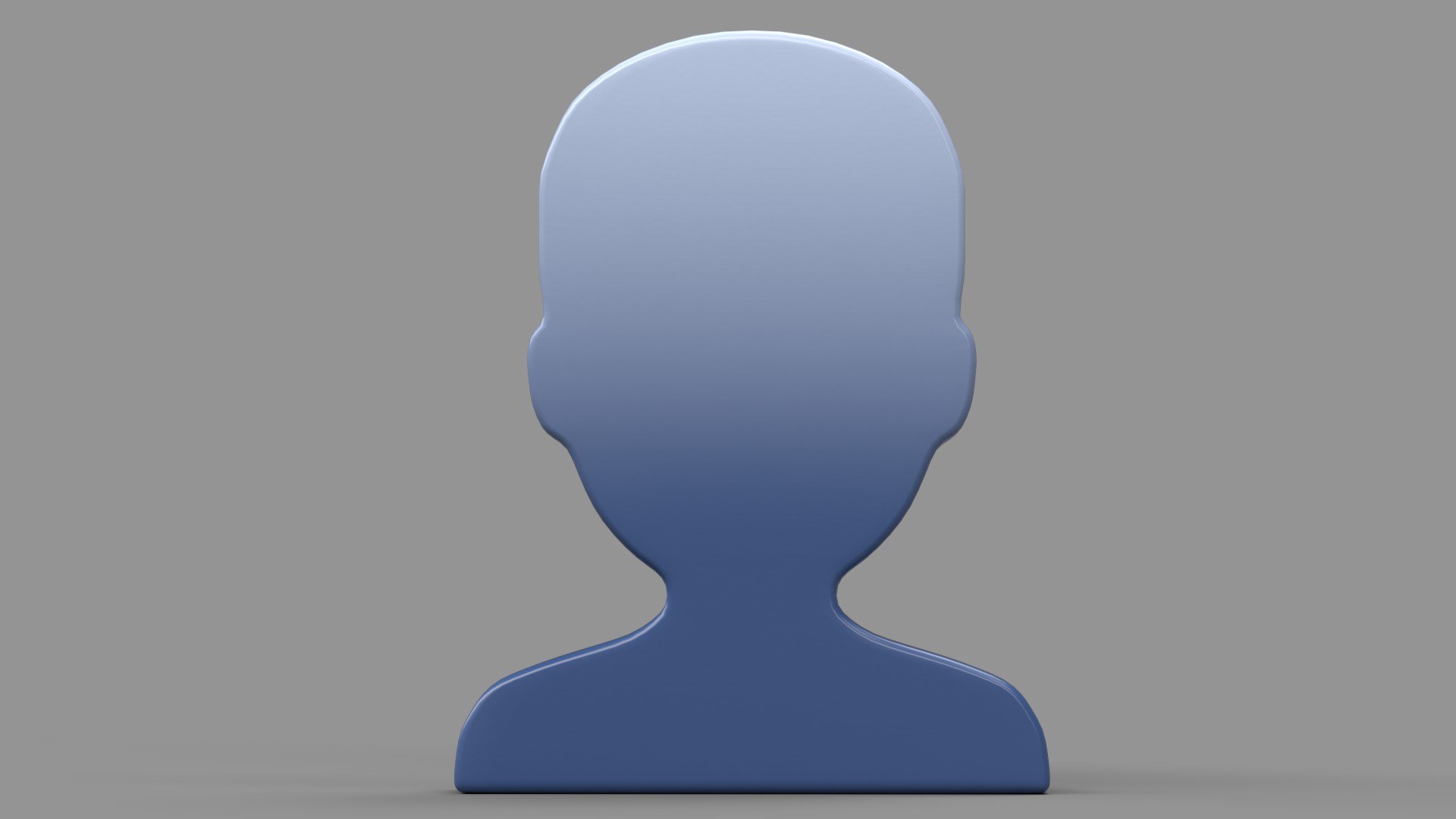 Bust in Silhouette emoji Modelo 3D TurboSquid 1959375