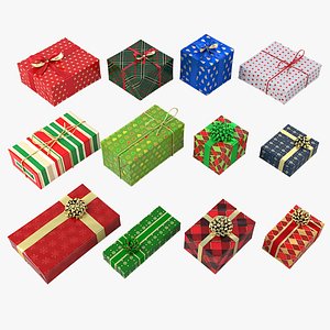 Realistic Christmas Presents Collection 3D