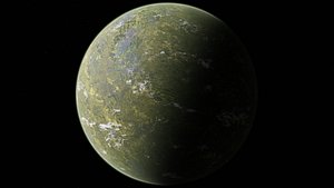 3D 8K Alien Radioactive Planet 8