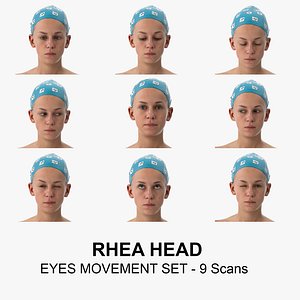 Rhea Clean Scans Eyes Movement Set - 9 poses Collection model