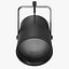 3d model tv studio spot light