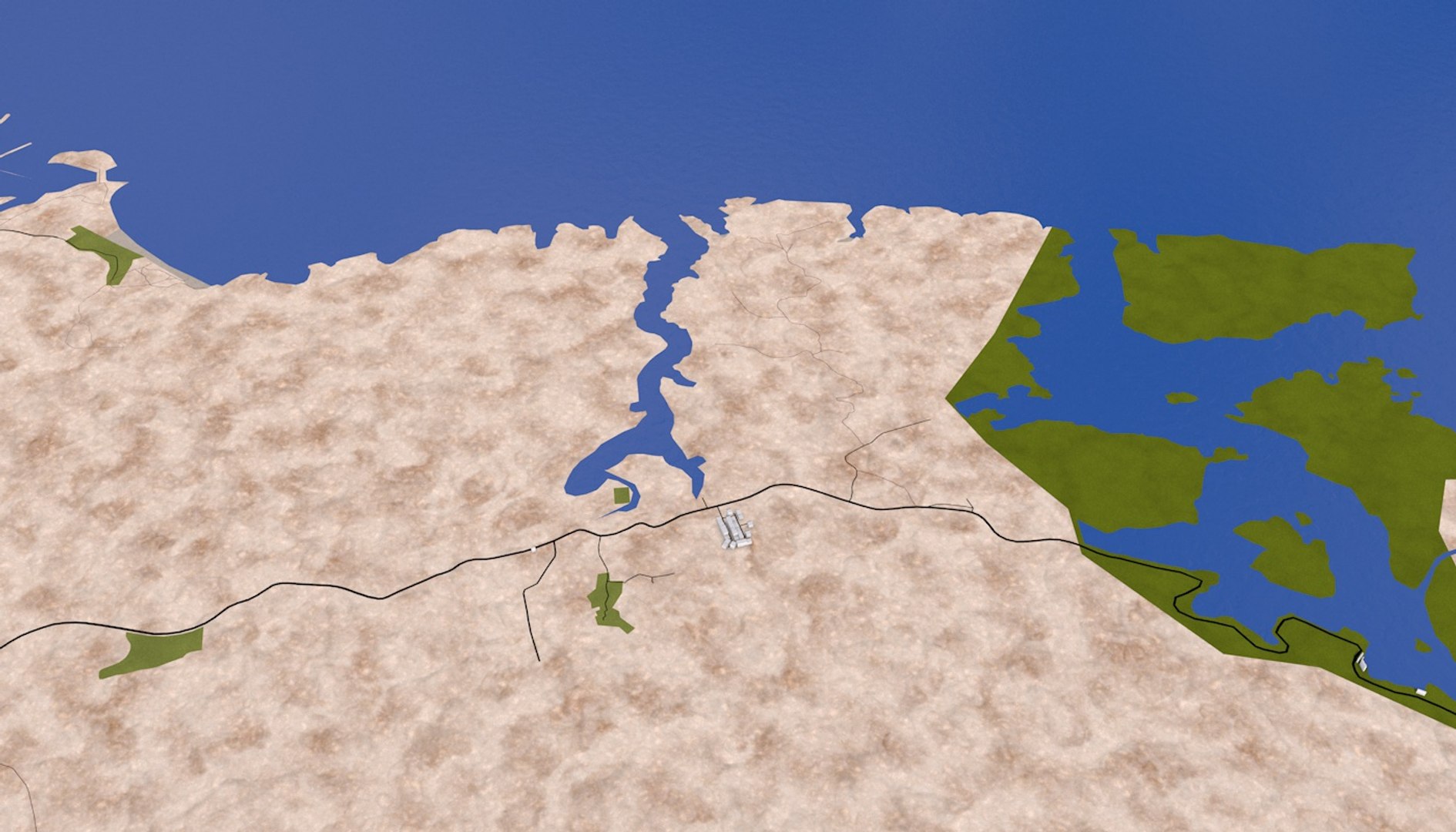 3D Muscat Roads Street - TurboSquid 1430720