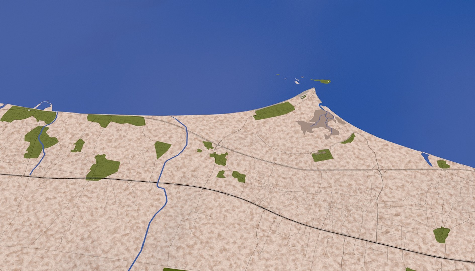 3D Muscat Roads Street - TurboSquid 1430720