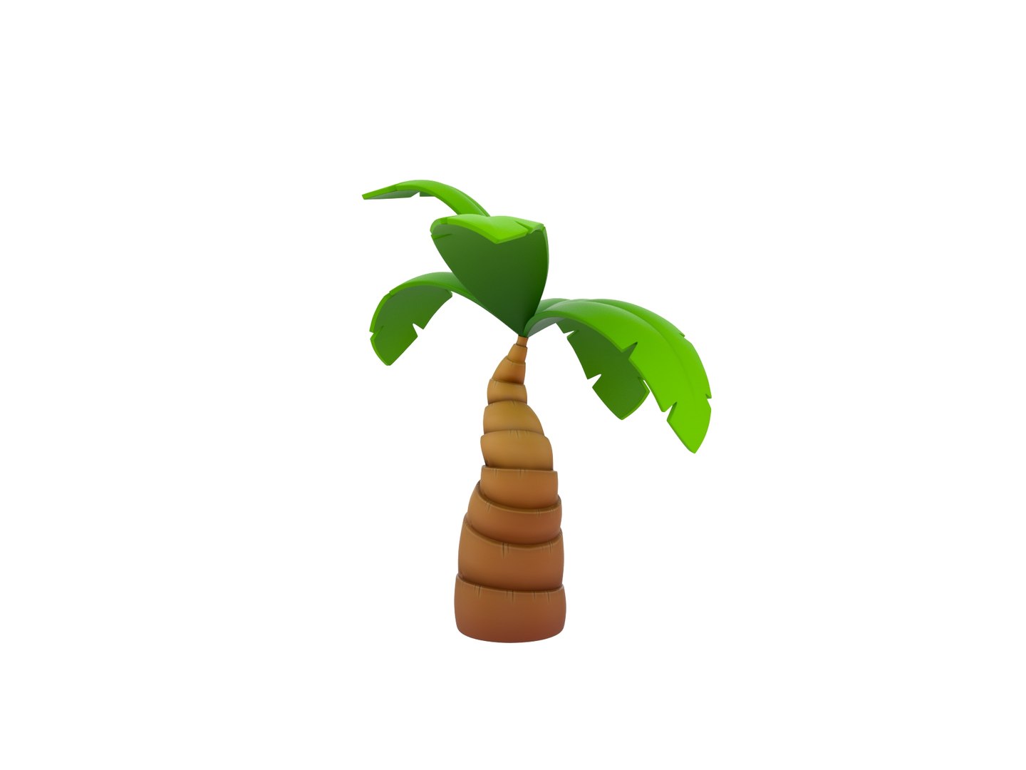 Cartoon Palm 001 3D Model - TurboSquid 1845164