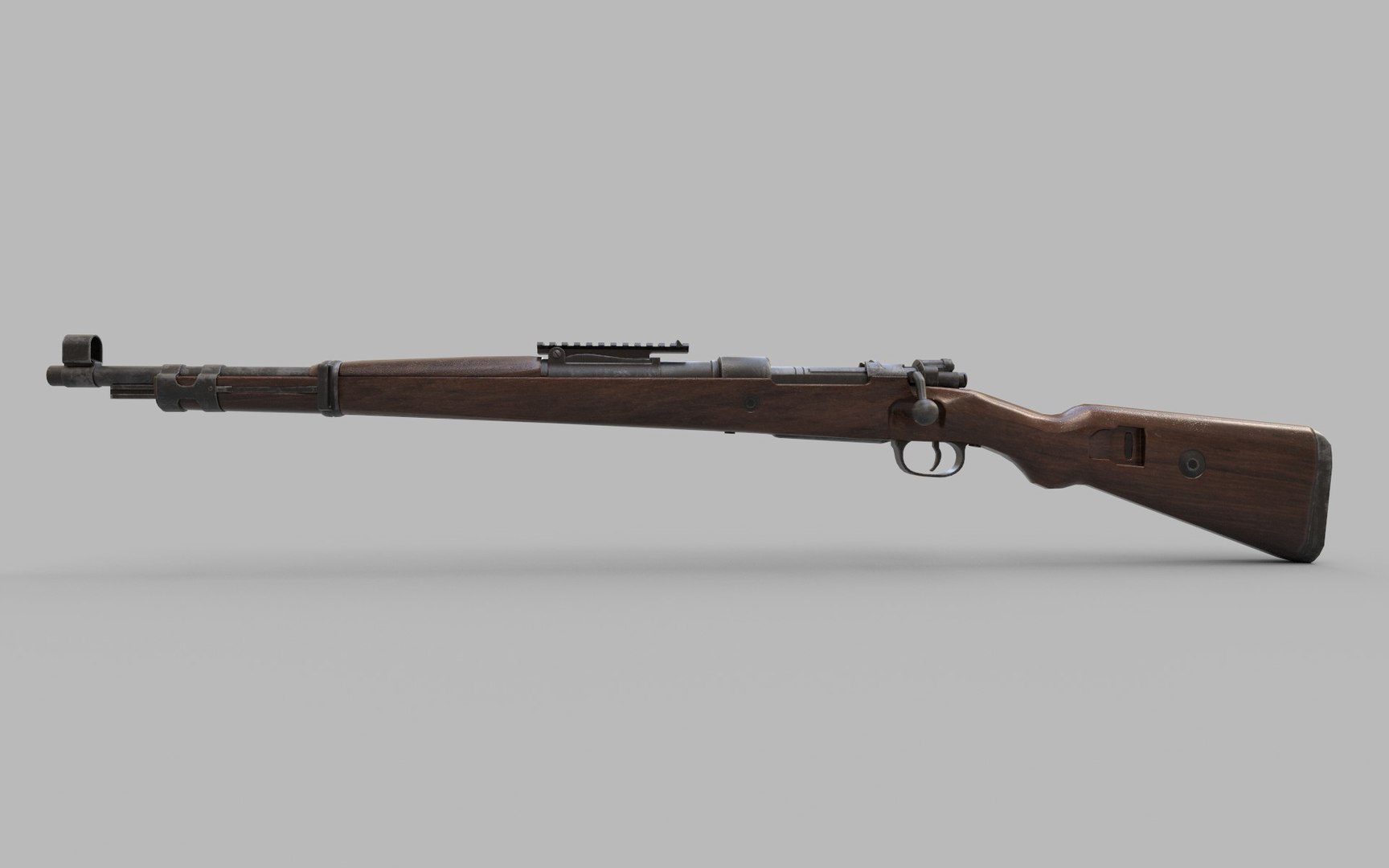 3D Karabiner Rifle Mauser 98 K Low-poly - TurboSquid 1836319