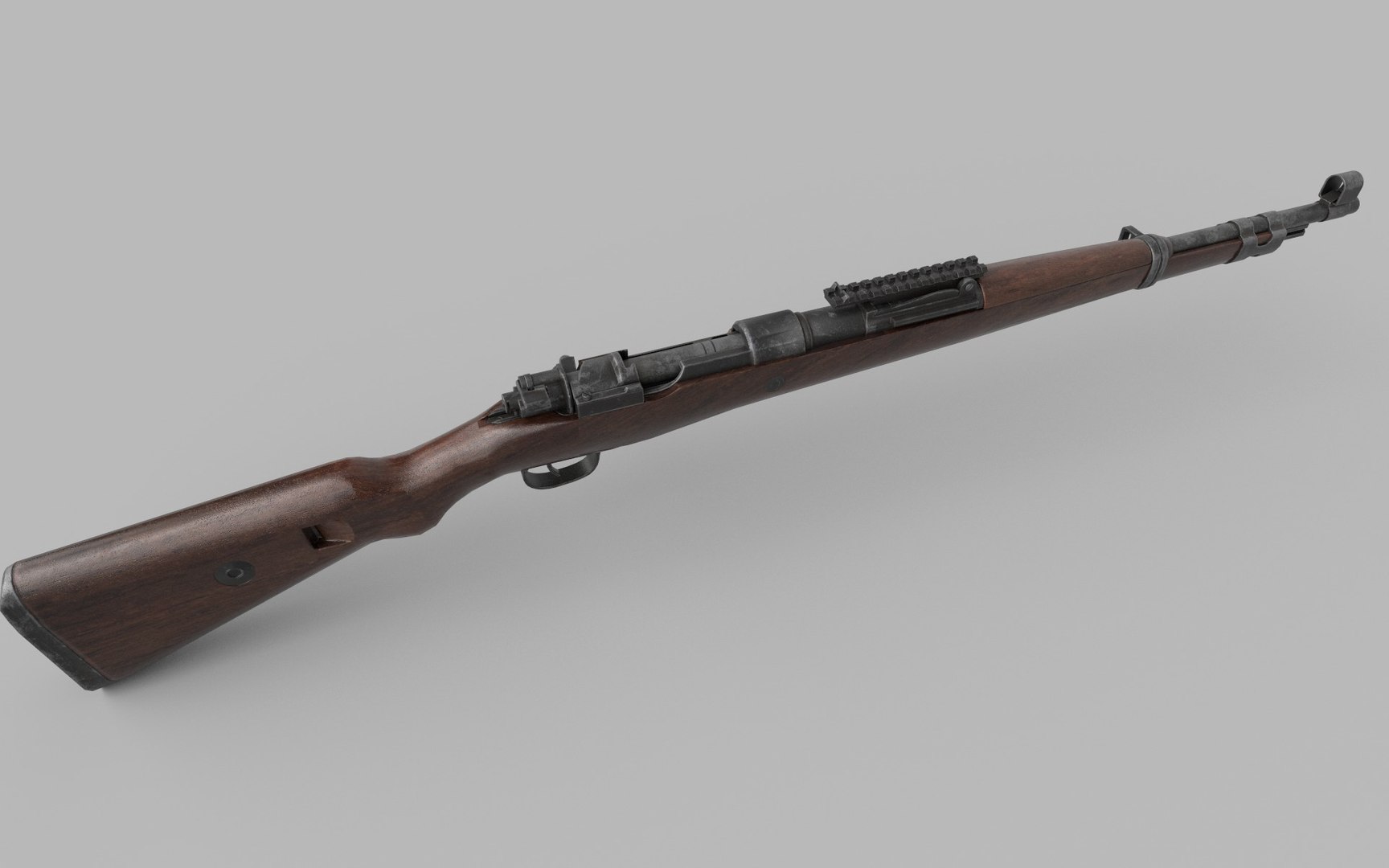 3D Karabiner Rifle Mauser 98 K Low-poly - TurboSquid 1836319