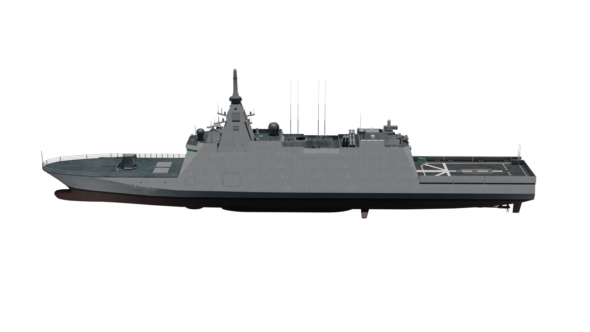 3D JMSDF Mogami class frigate - TurboSquid 2132641