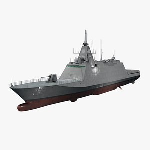 3D JMSDF Mogami class frigate