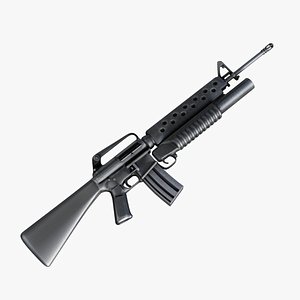m16 with m203 grenade launcher