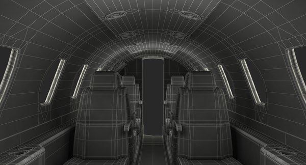 3D model business jet interior - TurboSquid 1258123