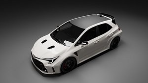3D model TOYOTA COROLLA GR CIRCUIT EDITION WHITE