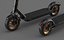 Modelo 3D de uma scooter elétrica