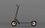 Modelo 3D de uma scooter elétrica