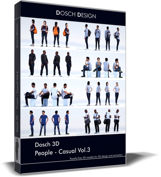 3D people - casual vol 3 model