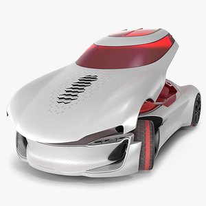 3D Electric Concept Car Rigged model