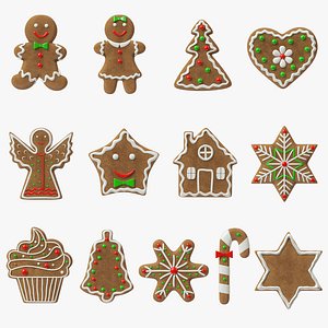 3d gingerbread man model