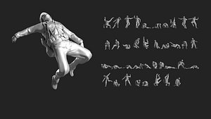 WWII Soldier Set 06 3D model