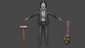 Leather face 3D model