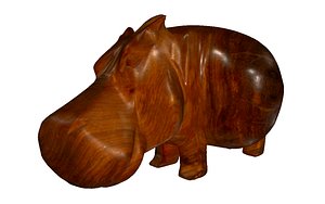 hippopotamus scan 3D model