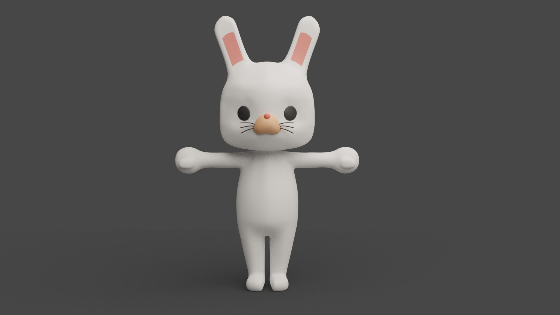 3D Cartoon Rabbit Rigged Model - TurboSquid 1729803