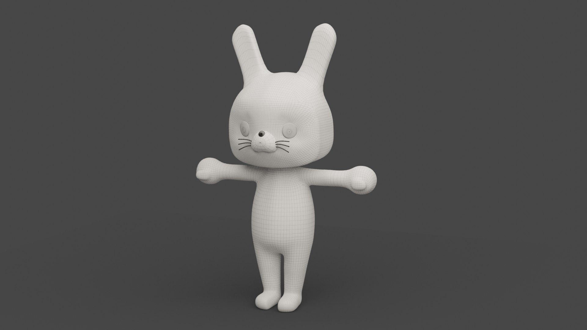 3D Cartoon Rabbit Rigged Model - TurboSquid 1729803