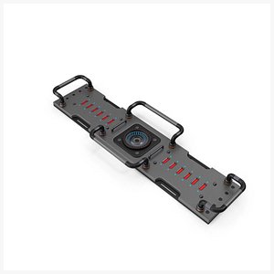 Scifi Interior Element Panel Grey V10 PBR 3D model
