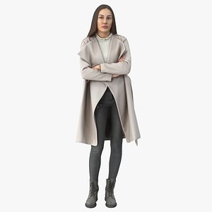 3D model Elizabeth Casual Winter Idle Pose 10