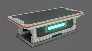 Sci-Fi Work Bench - Low Poly - Game Ready - PBR