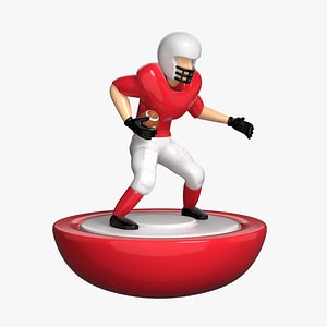 american football player 3D model