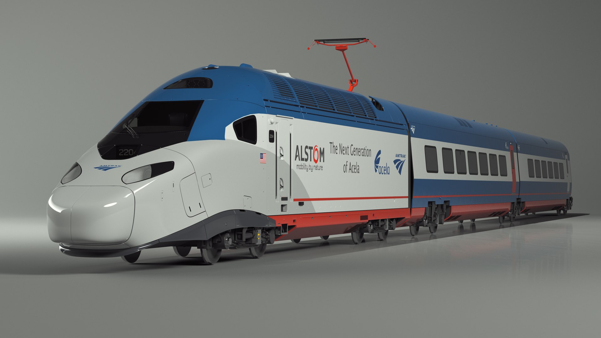 Train Amtrak Alstom Avelia Liberty Rigged 3D model - TurboSquid 2102925