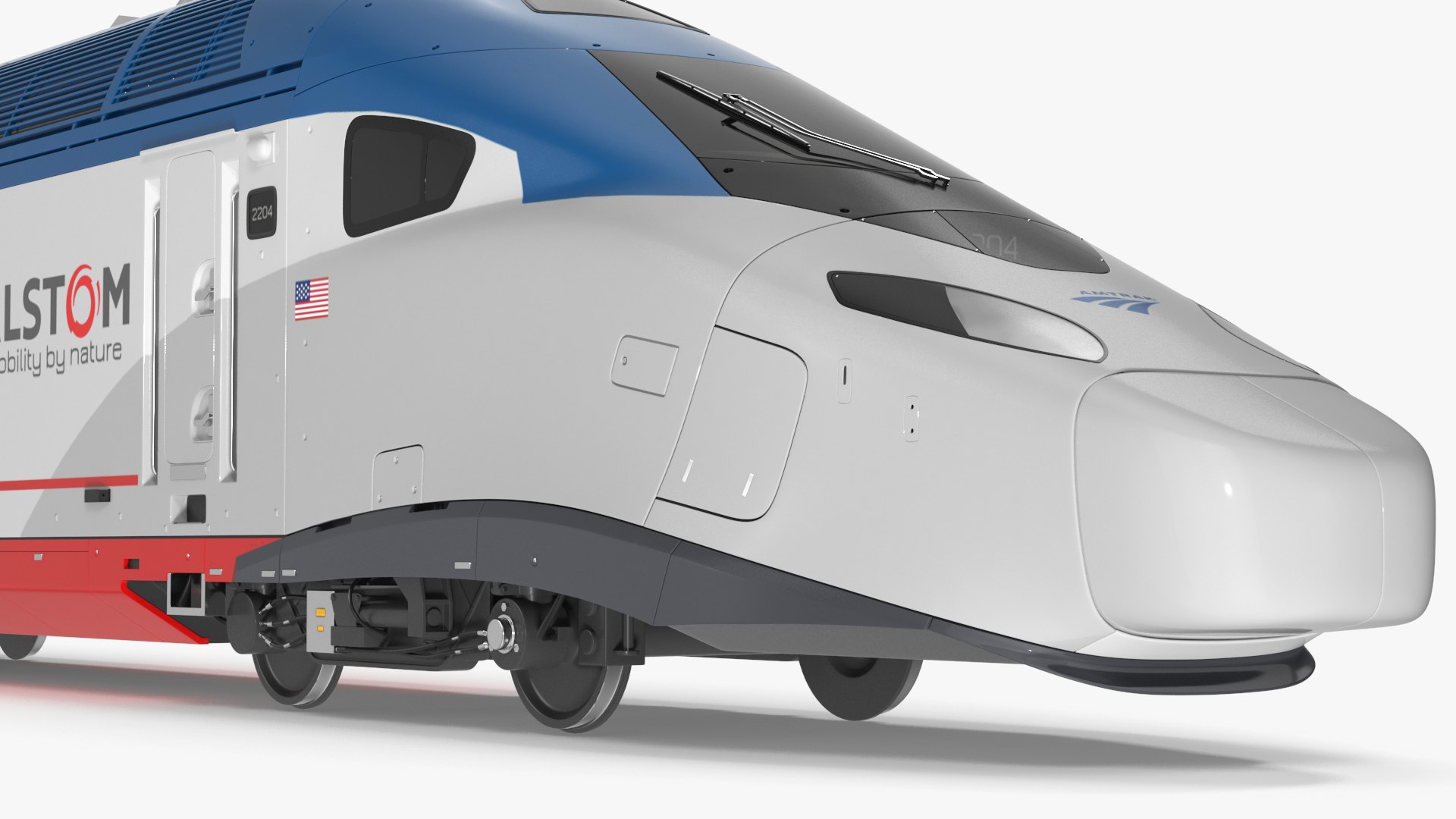 Train Amtrak Alstom Avelia Liberty Rigged 3D model - TurboSquid 2102925