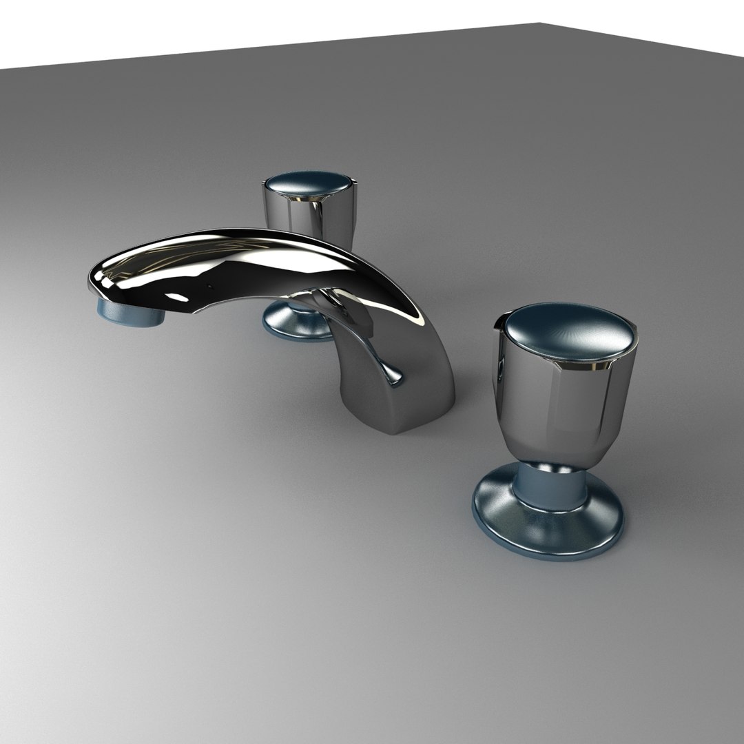 3D model bathroom taps - TurboSquid 1258081
