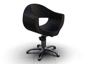 3D woman barber chair model