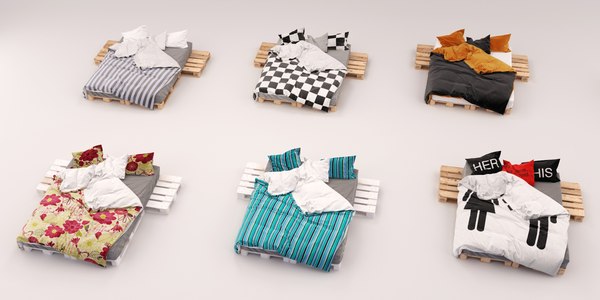 bed sheets 3d max
