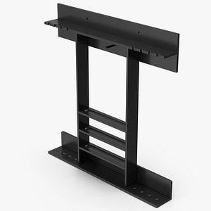 3D Billiard Cue Rack model