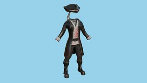 3D Pirate Costume 05 Blood Killer - Character Design Fashion model