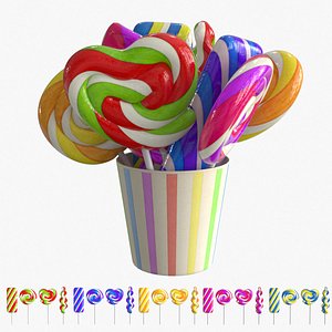 Lollipop Collection 3D model